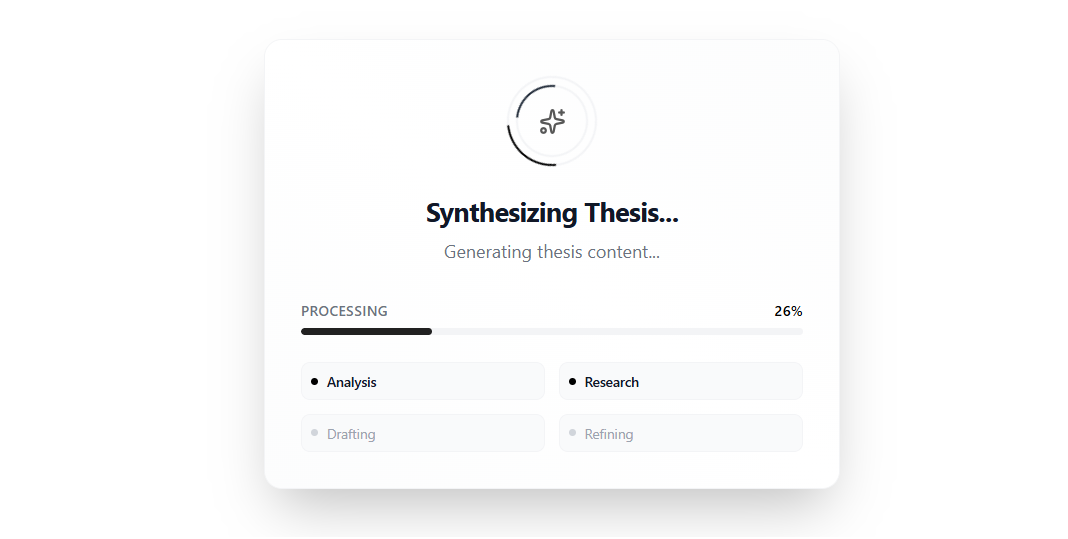 WritingBuddy AI writing — Synthesizing thesis content